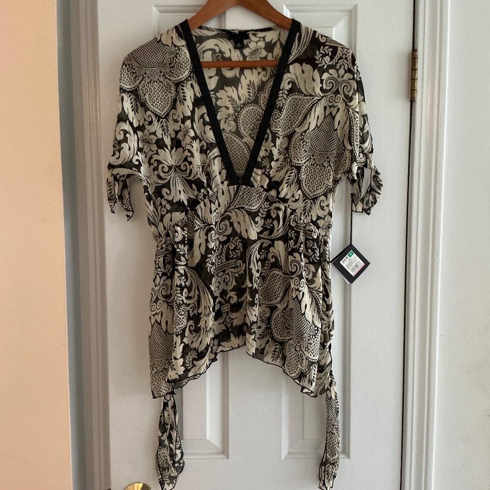 NWT Anna Sui for Target Top Black Cream M